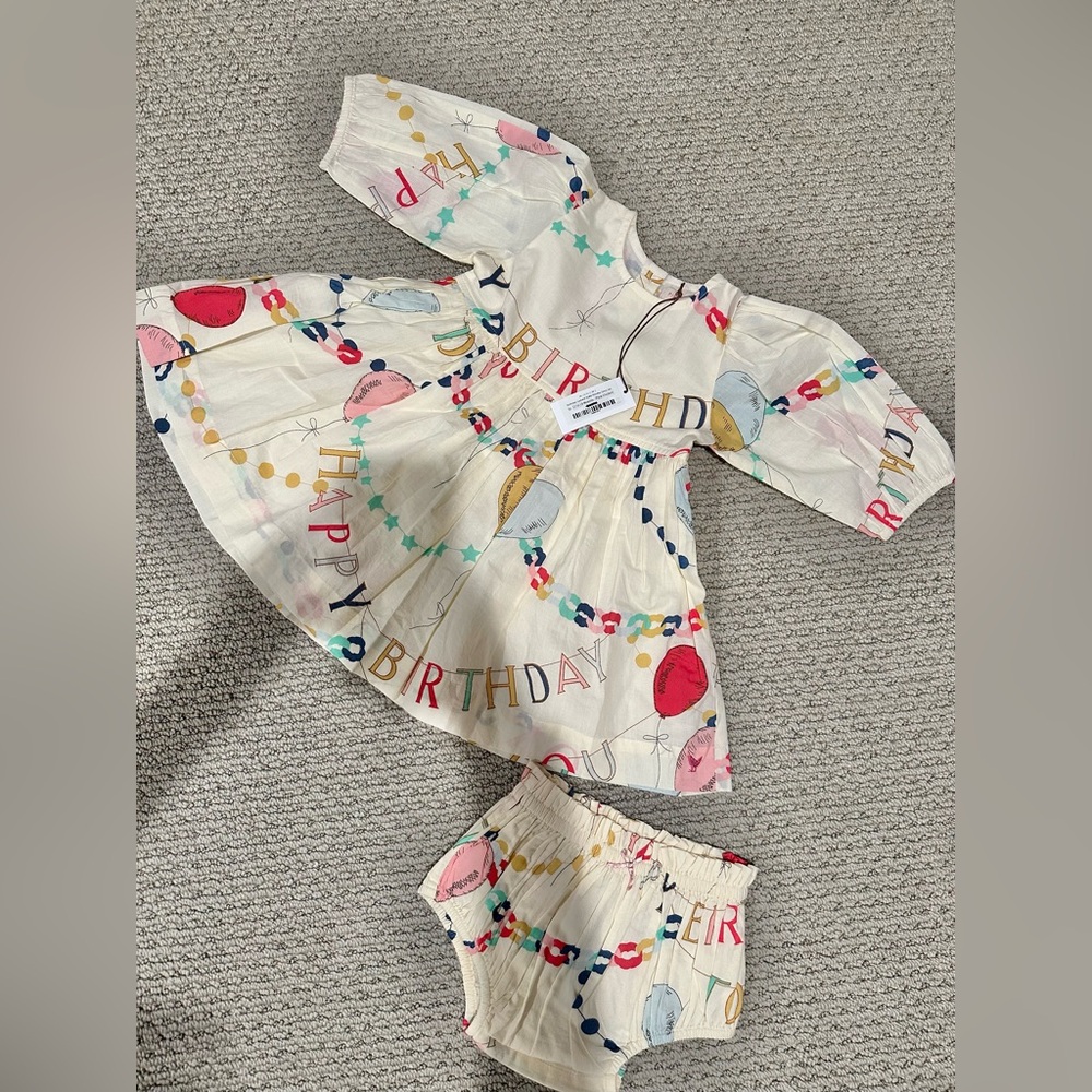 Pink chicken Baby Girl Brooke dress set